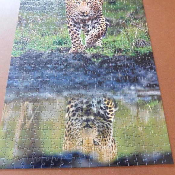 Buffalo Games Earthpix Wild Animals Leopard 500 Piece Jigsaw Puzzle Complete - Picture 3 of 8